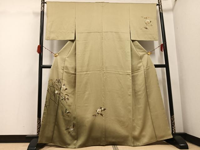 平和屋着物●訪問着　螺鈿　手描き　枝花文　暈し染め　金彩　やまと誂製　正絹　逸品　AABH3010ph 32,110円
