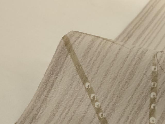 平和屋着物＊夏物　小紋　紗　麻の葉花文　洗える着物　AABH3179jd_8