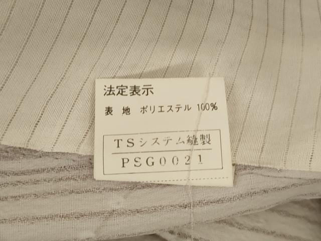 平和屋着物＊夏物　小紋　紗　麻の葉花文　洗える着物　AABH3179jd_7