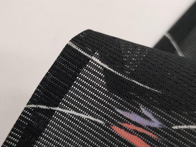 平和屋着物＊夏物　小紋　絽　舞葉文　洗える着物　AABH3260jd_6