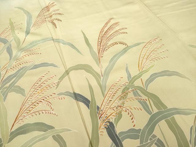 平和屋着物●訪問着　友禅　刺繍　舞蝶文　暈し染め　正絹　逸品　AABH3305ck_3