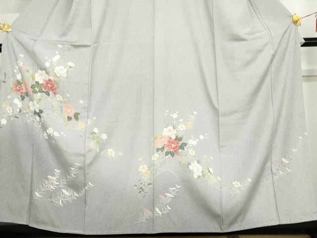 平和屋着物●訪問着　友禅　枝花文　暈し染め　正絹　逸品　未使用　AABH3629cs_2