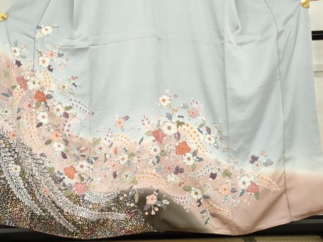 平和屋着物●訪問着　辻が花　暈し染め　金彩　正絹　逸品　AABH3700cs_2