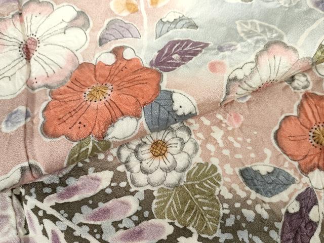 平和屋着物●訪問着　辻が花　暈し染め　金彩　正絹　逸品　AABH3700cs_5