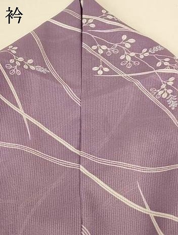 平和屋着物＊夏物　小紋　紗　萩文　洗える着物　AABH3906jd_8