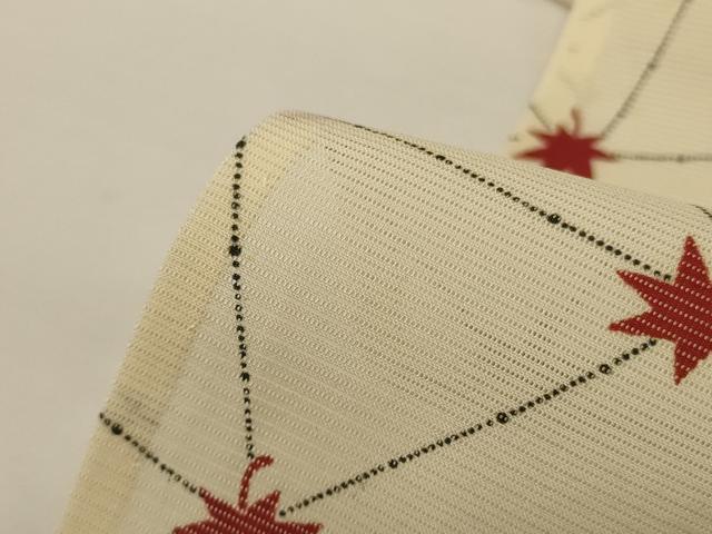 平和屋着物＊夏物　小紋　絽　幾何学文様　正絹　逸品　AABH3943jd_6