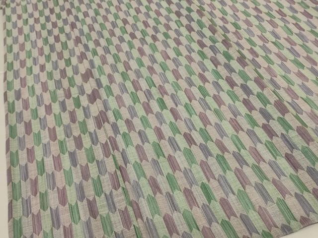 平和屋着物＊夏物　小紋　矢羽文　AABH4001jd_3
