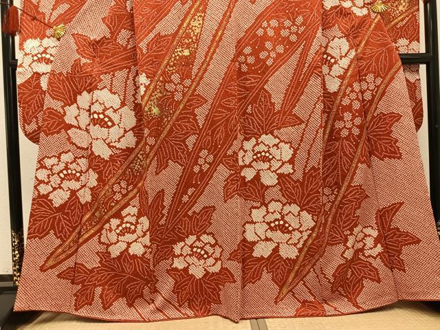 平和屋着物＊夏物 訪問着 絽 草葉丸文 金彩 正絹 逸品 AABD4627jd