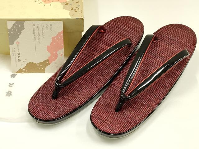 平和屋着物●和装小物　和装草履　伊と忠　共箱付き　逸品　AABH4286ay