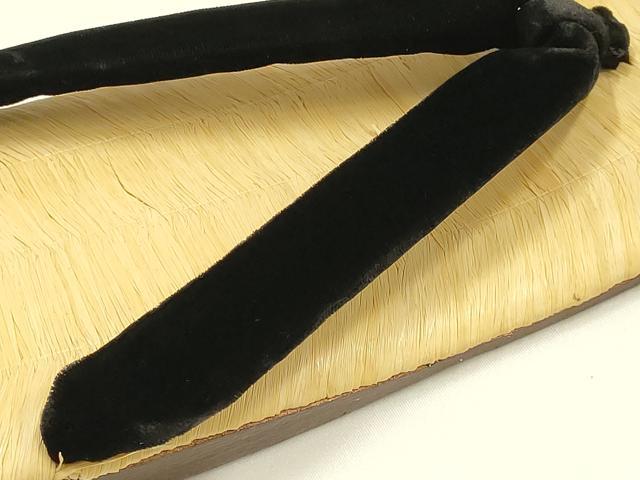 平和屋着物●男性　和装小物　雪駄　畳表　牛革底　逸品　未使用　AABH4295ay_2
