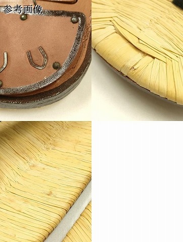 平和屋着物●男性　和装小物　雪駄　畳表　牛革底　逸品　AABH4298ay_5