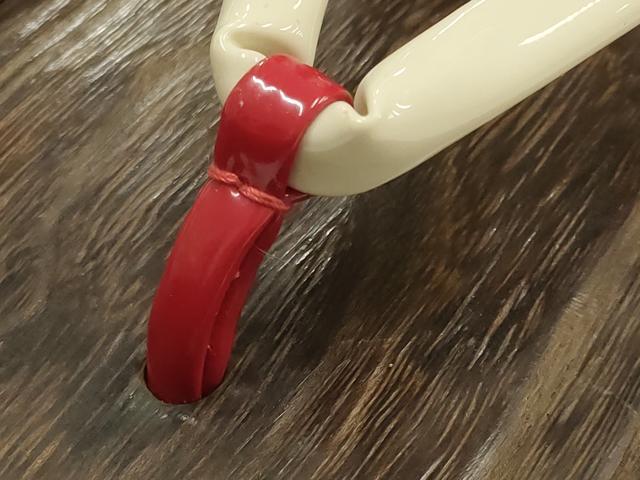 平和屋着物●男性　和装小物　下駄　伊と忠　鼻緒：白×赤　逸品　AABH4393ay_1
