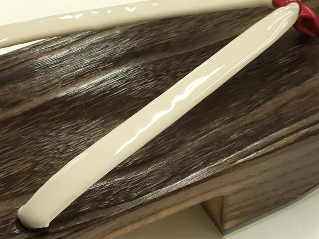 平和屋着物●男性　和装小物　下駄　伊と忠　鼻緒：白×赤　逸品　AABH4393ay_2
