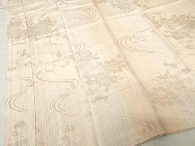 平和屋着物○長襦袢 無双仕立て 地紙花地紋 やまと誂製 正絹 逸品