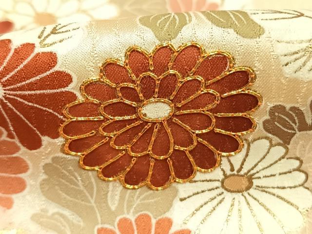 平和屋着物●訪問着　友禅　草花文　暈し染め　金彩　正絹　逸品　未使用　AABH4648fy_5