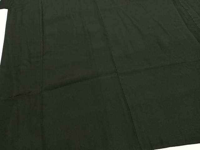 平和屋着物●男性　黒紋付　羽織セット　正絹　逸品　AABH4792fy_2