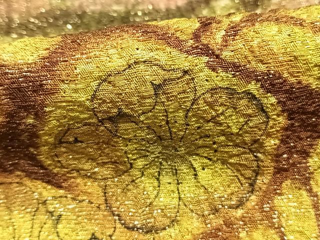 平和屋着物●樋熊哲也　訪問着　辻が花　絞り　手描き　暈し染め　金通し地　正絹　逸品　AABH4924fy_5