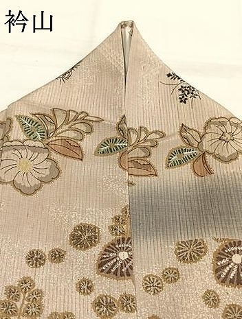 平和屋着物●訪問着　作家物　辻が花　暈し染め　金彩　三越扱い　正絹　逸品　AABH4989fy_9