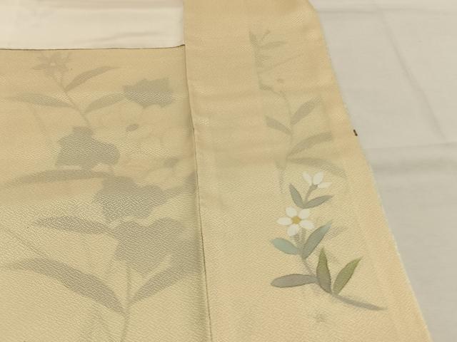平和屋着物●訪問着　草花文　暈し染め　金彩　正絹　逸品　AABH5001fy_6