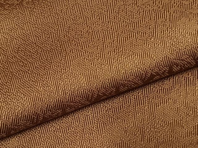 平和屋着物●上質な色無地　花唐草地紋　鶯色　ゑり善扱い　正絹　逸品　AABH5158fy_4