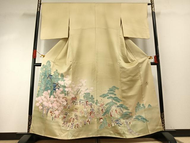 平和屋着物●染色作家　おだに武士　色留袖　風景人物文　暈し染め　正絹　逸品　AABH5187fy 29,575円