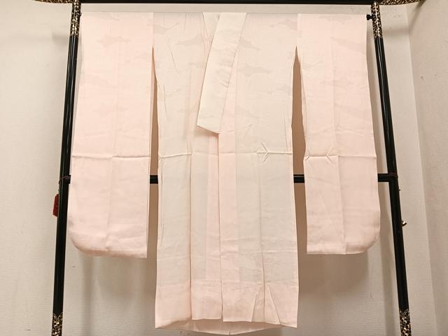 平和屋着物●振袖用長襦袢　無双仕立て　雲重ね地紋　肌色　正絹　逸品　AABH5289ph