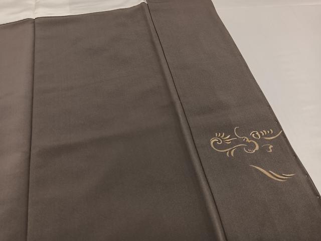 平和屋着物●訪問着　手描き　駒刺繍　飛鳥草花文　金彩　正絹　逸品　未使用　AABH5293ph_7