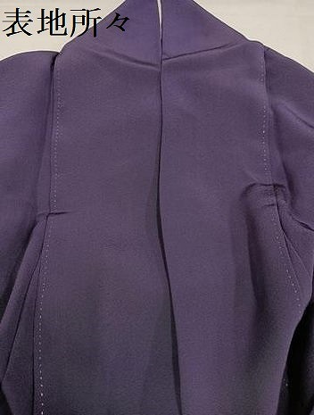 平和屋着物●豪華振袖　色無地　深紫色　正絹　逸品　AABH5364ph_6