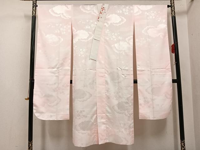 平和屋着物●振袖用長襦袢　無双仕立て　草花地紋　暈し染め　半衿刺繍　洗える着物　AABH5375ph 楽天市場】平和屋着物○振袖用長襦袢 無双仕立て 絞り 舞花文 正絹