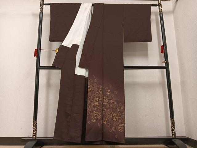 平和屋着物●色留訪問着　作家物　寿光織　初音の調度　暈し染め　金糸　正絹　逸品　AABH5382ph_1