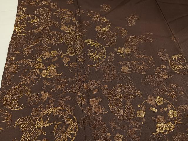 平和屋着物●色留訪問着　作家物　寿光織　初音の調度　暈し染め　金糸　正絹　逸品　AABH5382ph_3