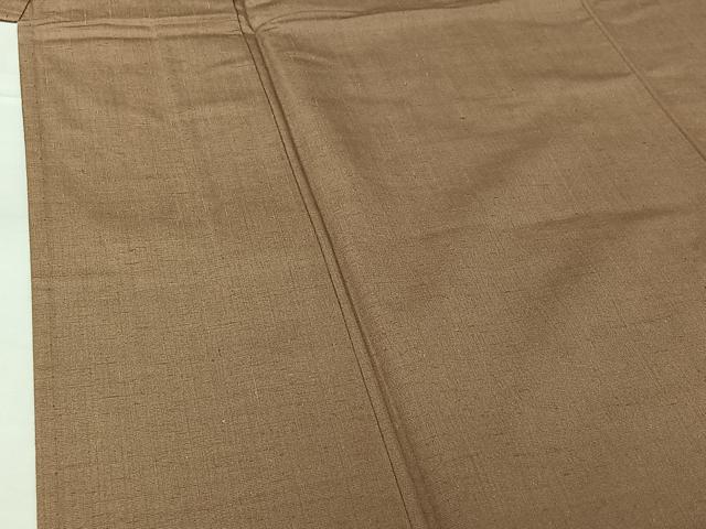 平和屋着物▽男性　紬　単衣　空五倍子色　正絹　逸品　AABH5689jh_3