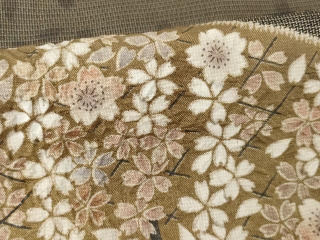 平和屋着物●本場大島紬　訪問着　絞り　枝垂れ桜　金彩　正絹　逸品　未使用　AABH5785ck_5