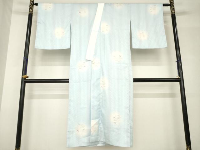 平和屋着物●長襦袢　無双仕立て　飛鶴文　ほたる暈し　洗える着物　AABH5878ck