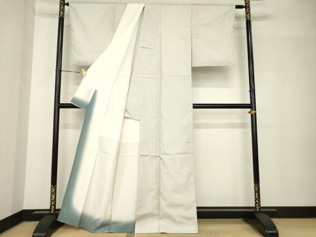 平和屋着物●本場大島紬　白大島　100亀甲　総詰め　正絹　逸品　AABH5889ck_2