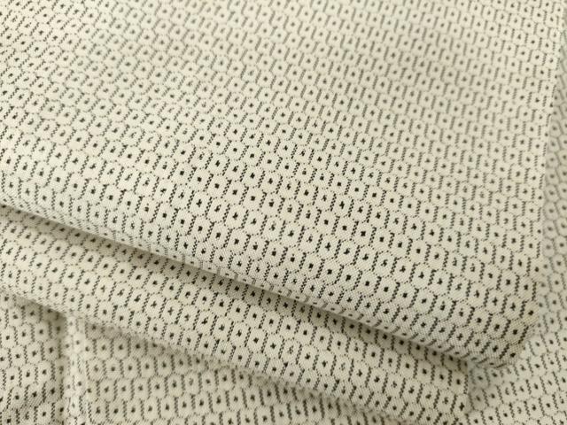 平和屋着物●本場大島紬　白大島　100亀甲　総詰め　正絹　逸品　AABH5889ck