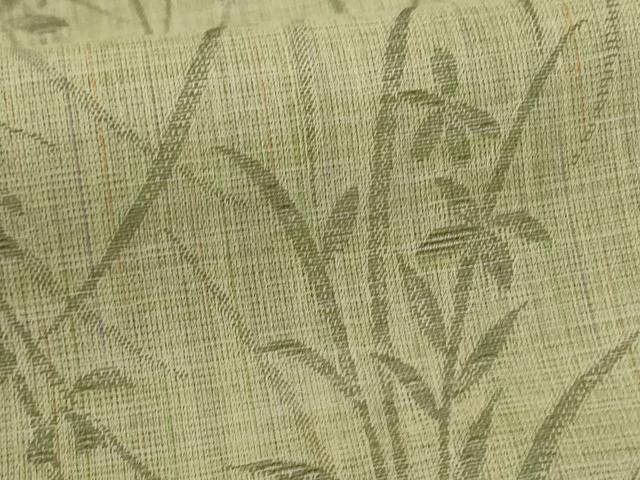 平和屋着物＊夏物　小紋　紗　草花文　AABH6443jd_5