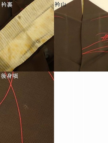 平和屋着物＊夏物　小紋　絽　バッタ　正絹　逸品　AABH6548jd_7
