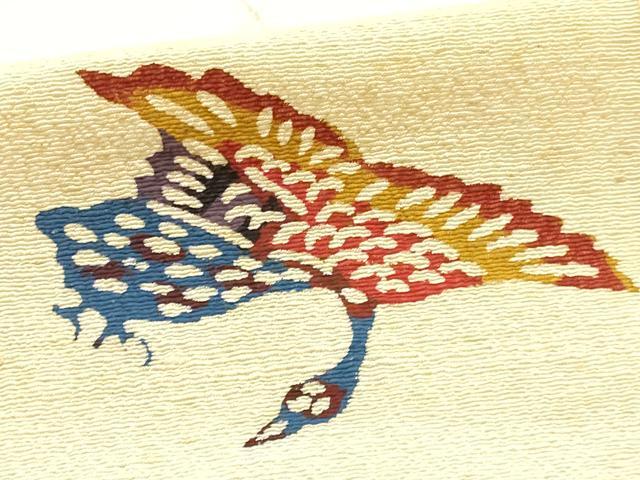 平和屋本店●極上　浦野理一　紅型　手描草木染　額一面　逸品　AABH6564ay_4