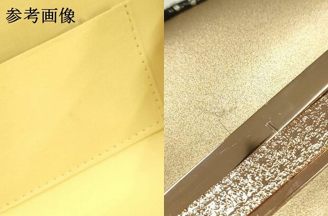 平和屋着物●和装小物　和装バッグ　ハンドバッグ　花柄　更紗　金糸　逸品　AABH6614ay_7