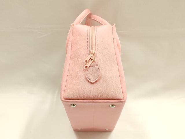 平和屋着物●和装小物　和装バッグ　ハンドバッグ　利休バッグ　総刺繍　桜と福良雀　金糸　逸品　AABH6626ay_5
