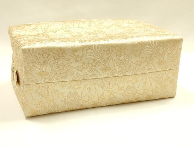 平和屋着物●和装小物　和装バッグ　ハンドバッグ　利休バッグ　更紗花文　金糸　逸品　未使用　AABH6628ay_4