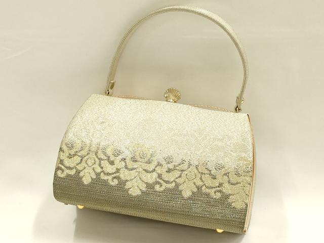平和屋着物●和装小物　和装バッグ　ハンドバッグ　つづれ織　礼装　金銀糸　逸品　AABH6633ay