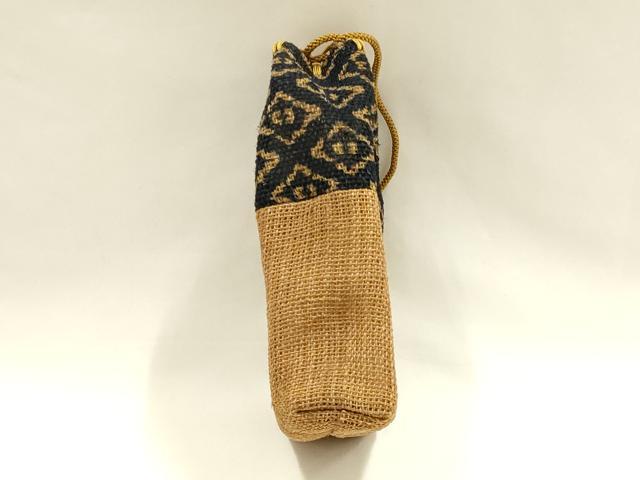 平和屋着物●古代原始布　科布　和装小物　しな布　小物袋　逸品　AABH6640ay_5