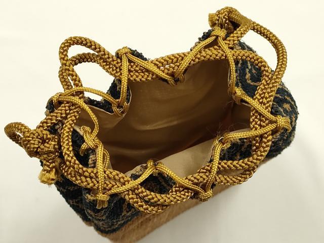 平和屋着物●古代原始布　科布　和装小物　しな布　小物袋　逸品　AABH6640ay_6