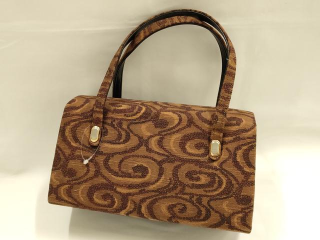 平和屋着物●和装小物　和装バッグ　金鷲本舗 東京謹製 キンワシ印　ハンドバッグ　逸品　AABH6647ay_1