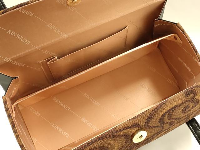 平和屋着物●和装小物　和装バッグ　金鷲本舗 東京謹製 キンワシ印　ハンドバッグ　逸品　AABH6647ay_7