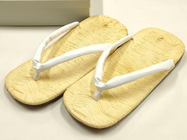 平和屋着物●男性　和装小物　雪駄　畳表　本革底　逸品　AABH6697ay
