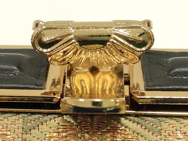 平和屋着物●和装小物　和装バッグ　ハンドバッグ　天井花文　暈し染め　金糸　逸品　AABH6740ay_2