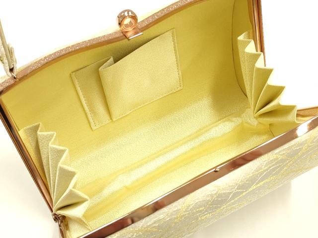 平和屋着物●和装小物　和装バッグ　ハンドバッグ　芝　金糸　逸品　AABH6744ay_6